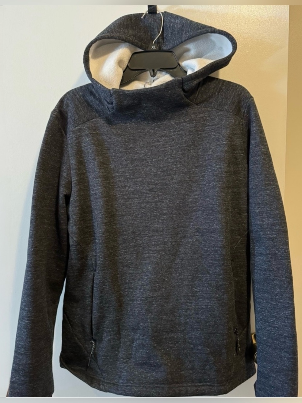 2/$20 FLX Medium Men's Charcoal Heather Crewneck Hoodie Sweater (B4)